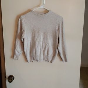 Cream colored 5% Kashmir sweater